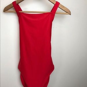 One piece bathing suit